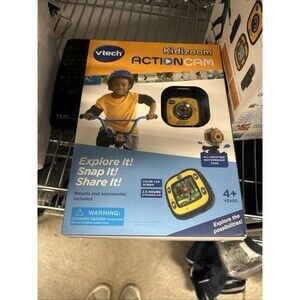 VTech Kidizoom Action Cam, Yellow Model 80-170700 New Open Box READ